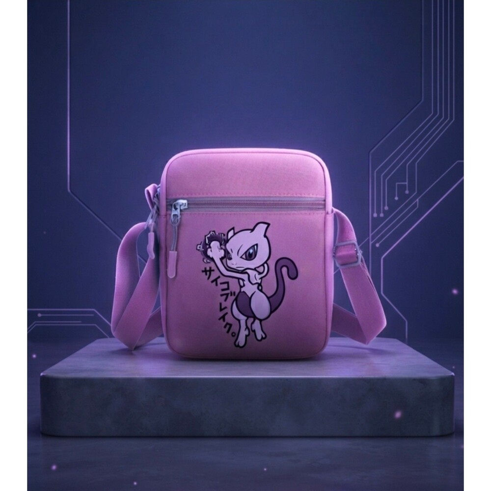 Pokémon Mewtwo Psystrike Cute Crossbody Shoulder Bag Canvas Anime Messenger Bag